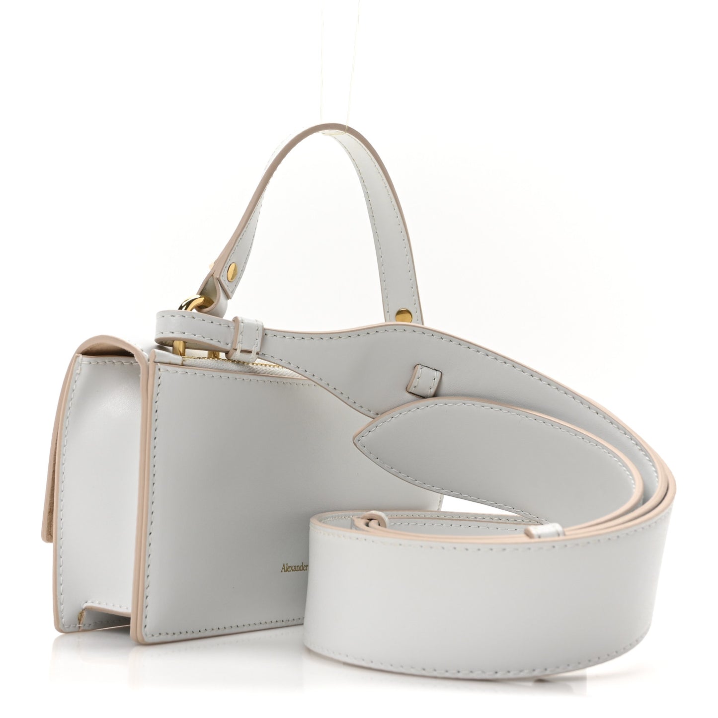 Calfskin Skull Lock Mini Crossbody Bag