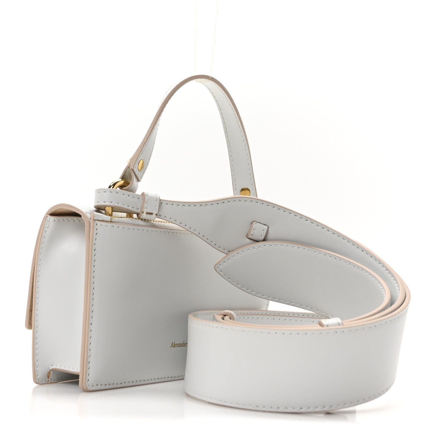 Alexander McQueen Calfskin Skull Lock Mini Crossbody Bag 3 of 9
