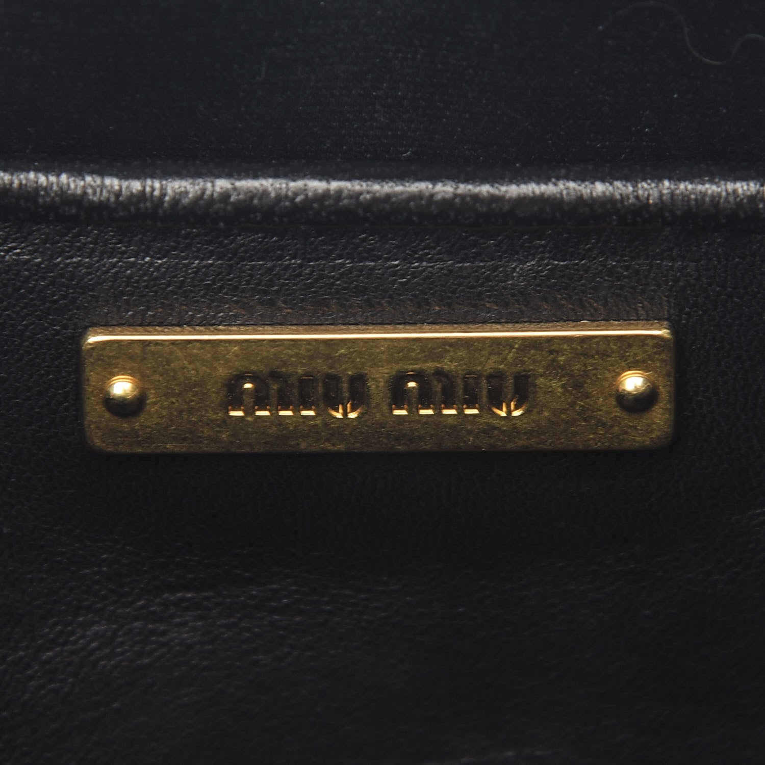 Miu Miu Nappa Matelasse Double Zip Pochette Clutch Black 9 of 9