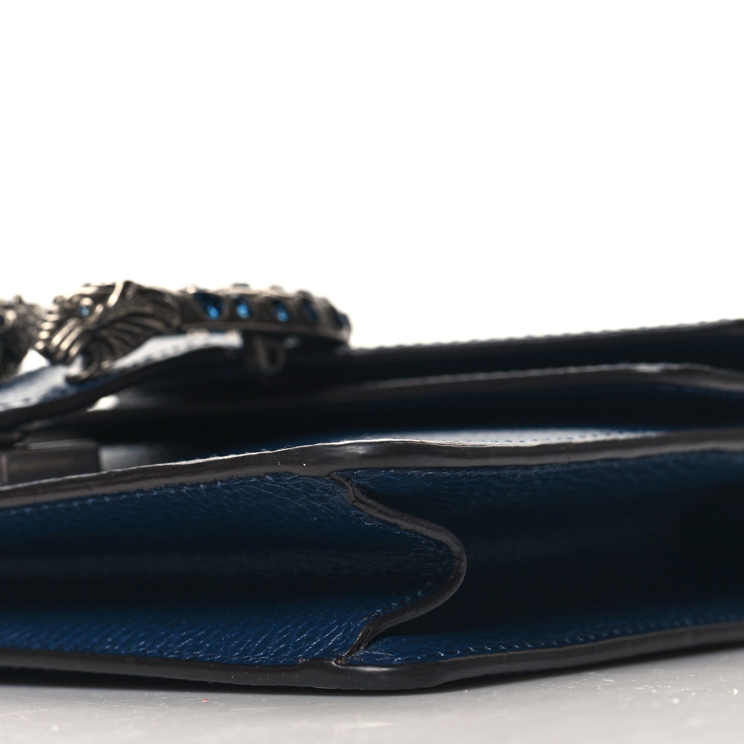 Gucci Dollar Calfskin Crystal Mini Dionysus Shoulder Bag Blue Agata Montana Sapphire 10 of 10
