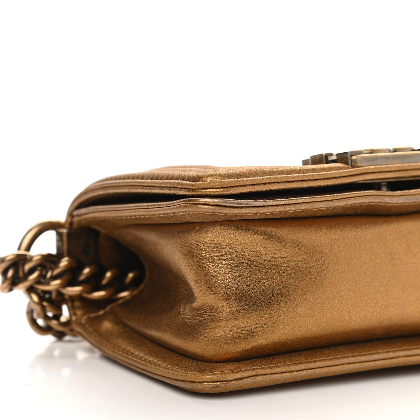 Galuchat Stingray Mini Boy Flap Gold