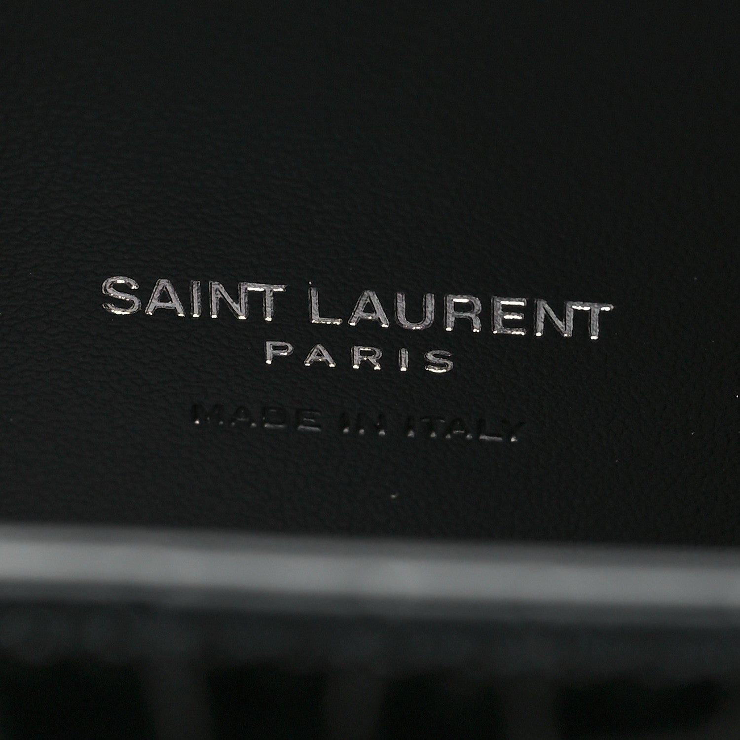 Saint Laurent Calfskin Crocodile Embossed Nano Sac De Jour Black 6 of 10