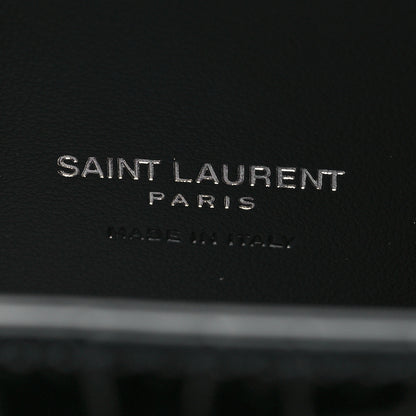Saint Laurent Calfskin Crocodile Embossed Nano Sac De Jour Black 6 of 10
