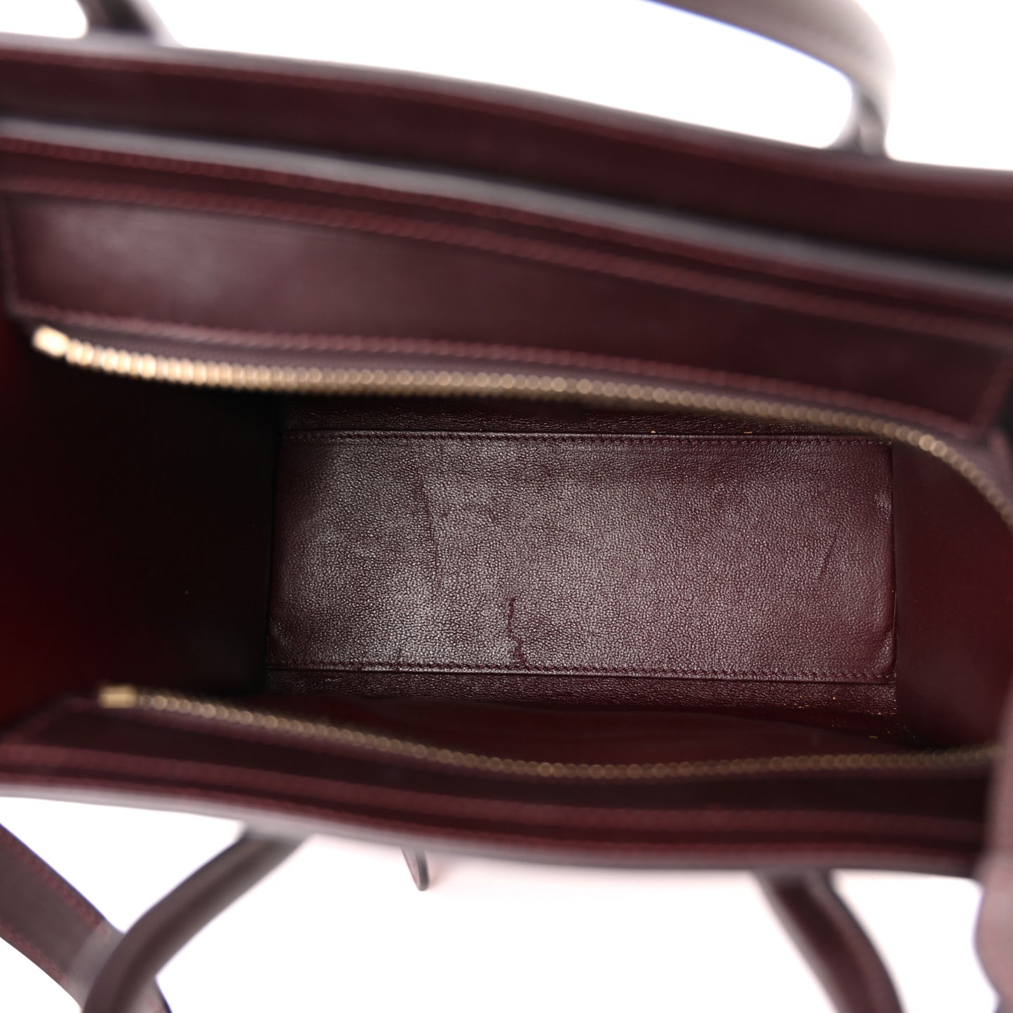 Satin Calfskin Nano Tri-Color Luggage Purple Orchid