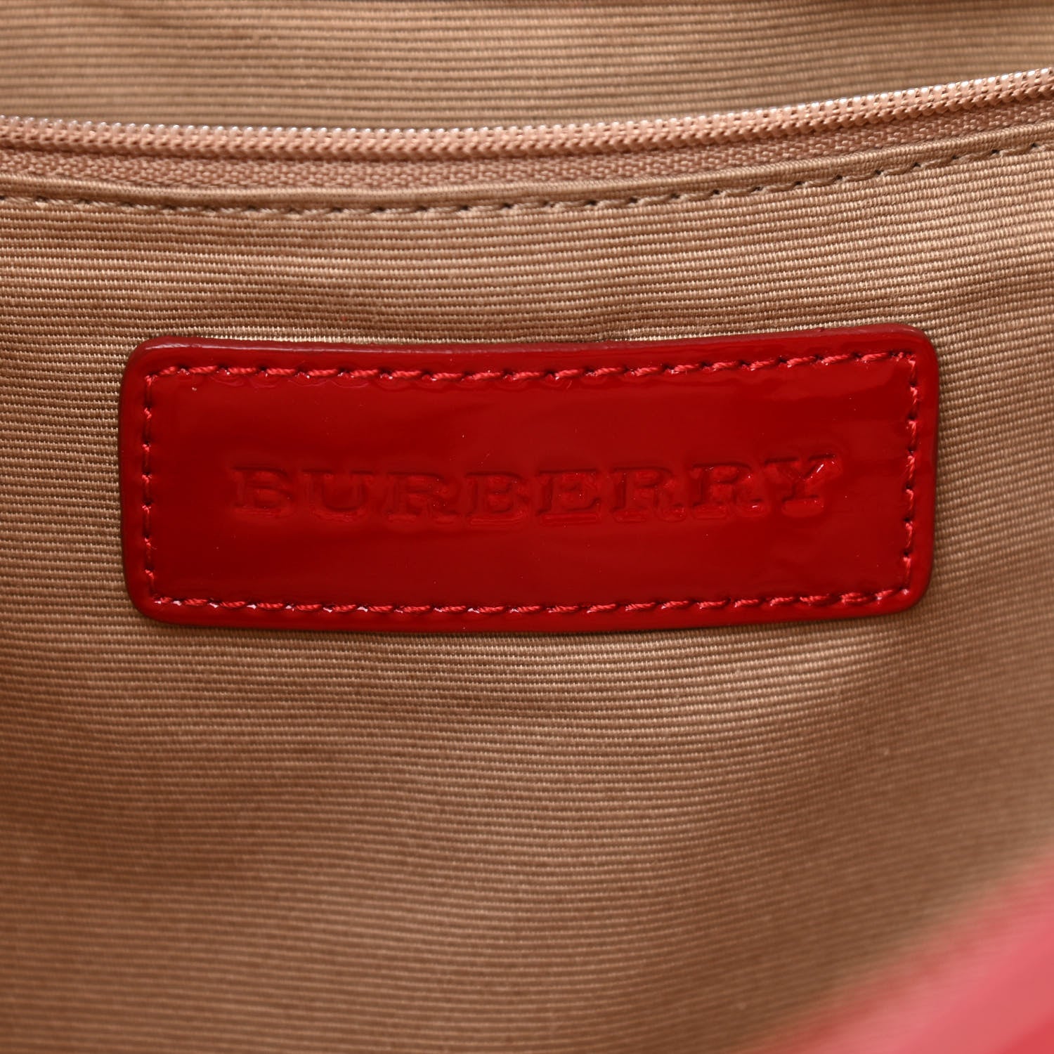 Burberry Patent Nova Check Medium Melbury Tote Red 6 of 16
