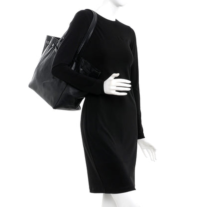 Celine Soft Grained Calfskin Small Belt Cabas Phantom Black 2 of 11