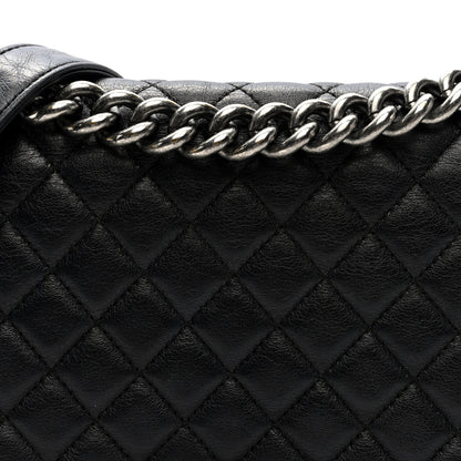 Chanel Calfskin Quilted Medium Boy Flap Black 8 of 10