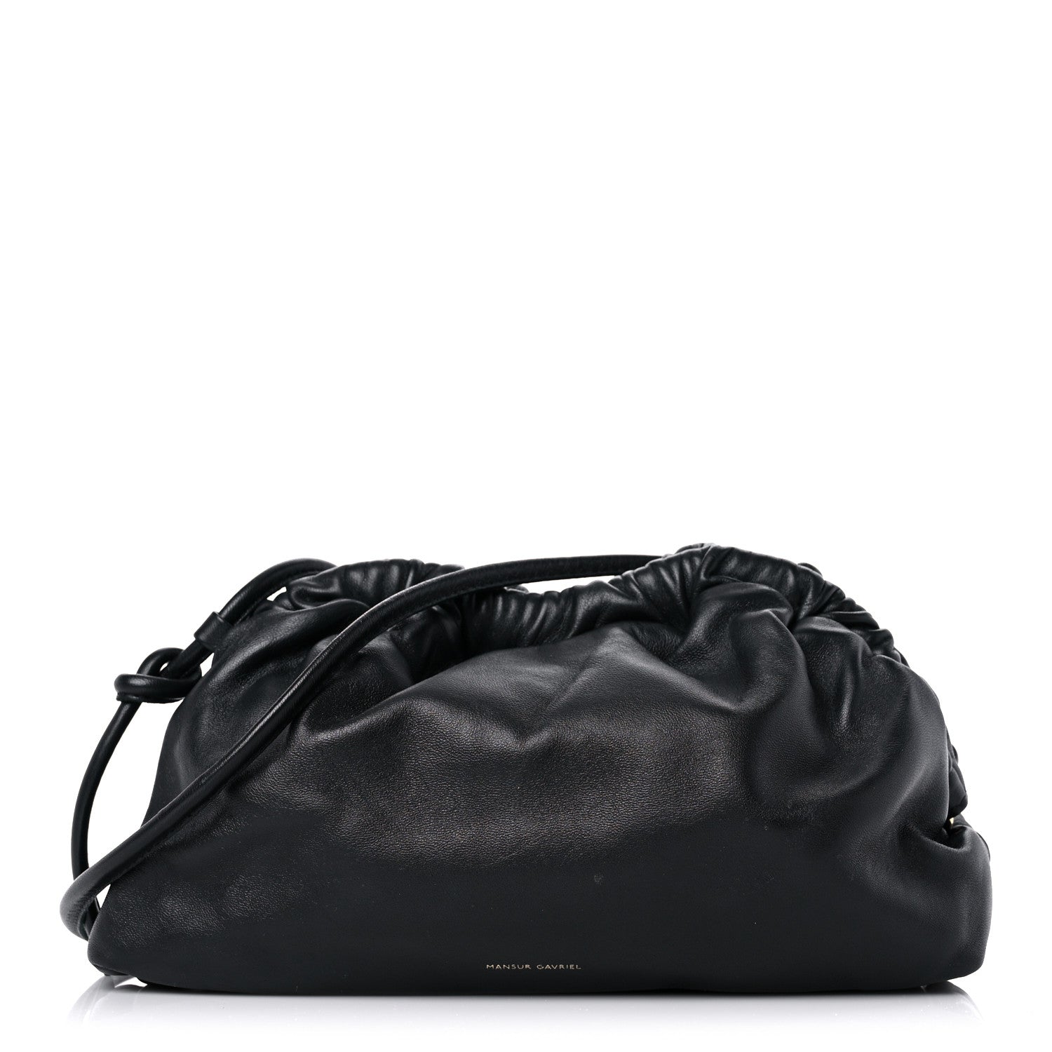 Mansur Gavriel Lambskin Mini Cloud Clutch Black Flamma 1 of 13