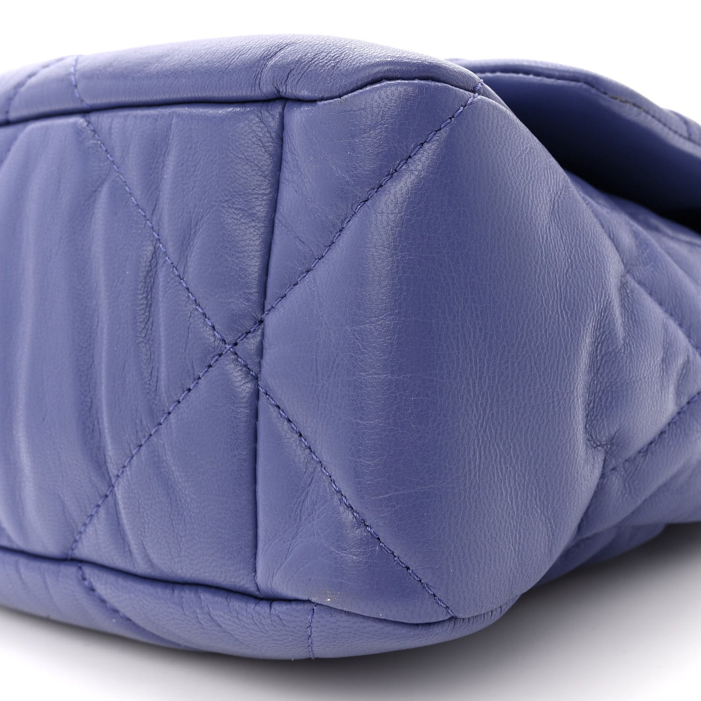 Lambskin Quilted Large Chanel 19 Flap Purple