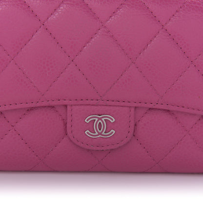 Chanel Iridescent Caviar Quilted Medium Flap Wallet Pink 10 of 11