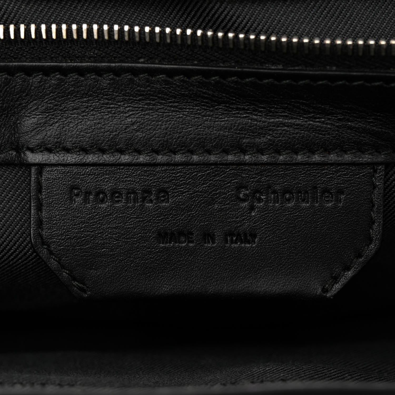 Proenza Schouler Paper Lambskin Tiny PS1 Plus Zip Satchel Dark Taupe 6 of 10