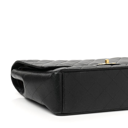Chanel Caviar Quilted Maxi Double Flap Black 11 of 12