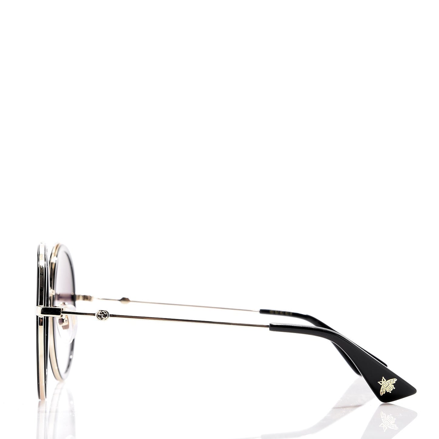 Round Frame Sunglasses GG0061S Black