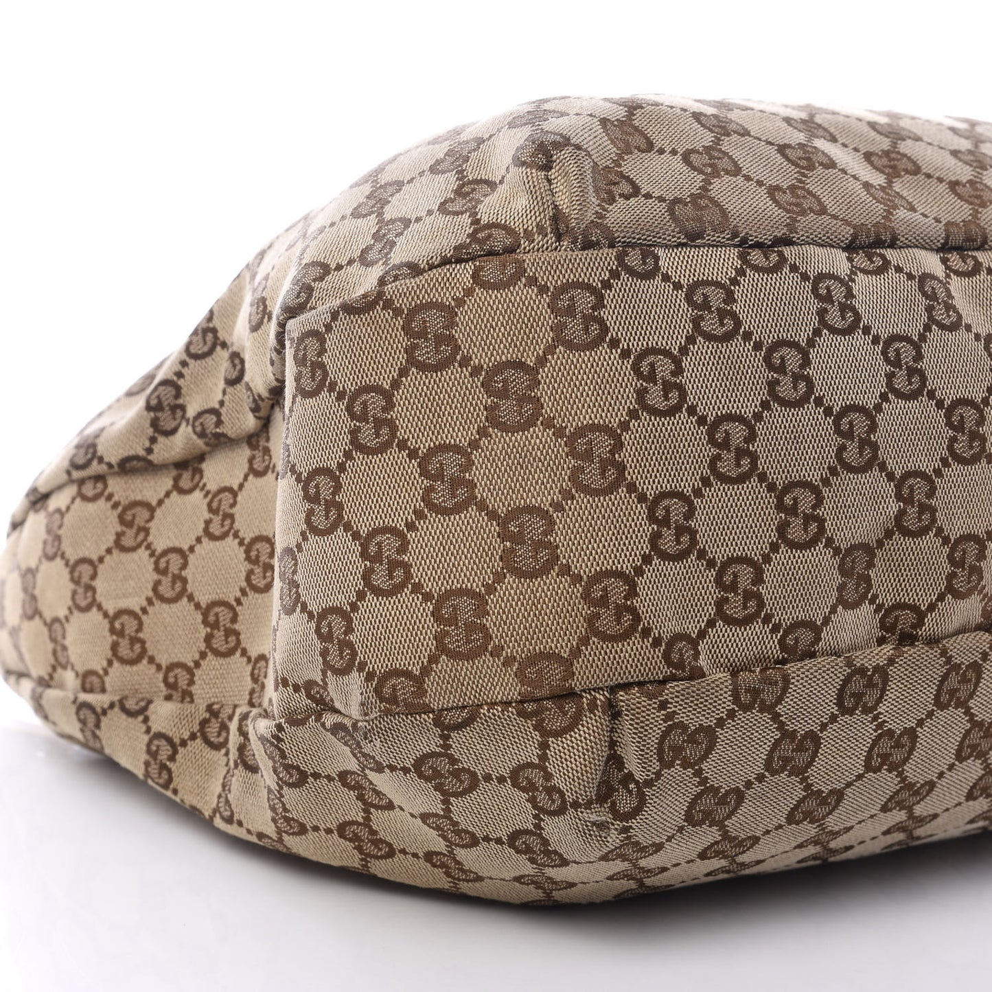 Monogram Large New Ladies Web Hobo Dark Brown