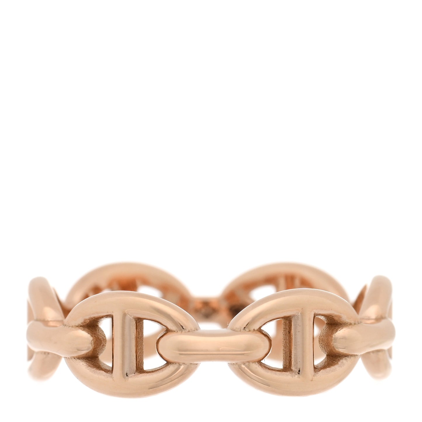 18K Rose Gold PM Chaine d'Ancre Enchainee Ring 52 6