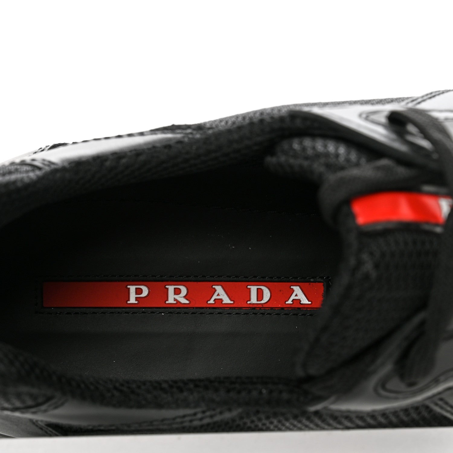 Prada Calfskin Mesh Neoprene America’s Cup Sneakers 9 Black 8 of 13