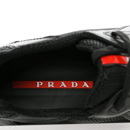 Prada Calfskin Mesh Neoprene America’s Cup Sneakers 9 Black 8 of 13