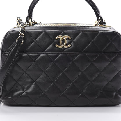 Chanel Lambskin Quilted Medium Trendy CC Bowling Bag Black 10 of 15