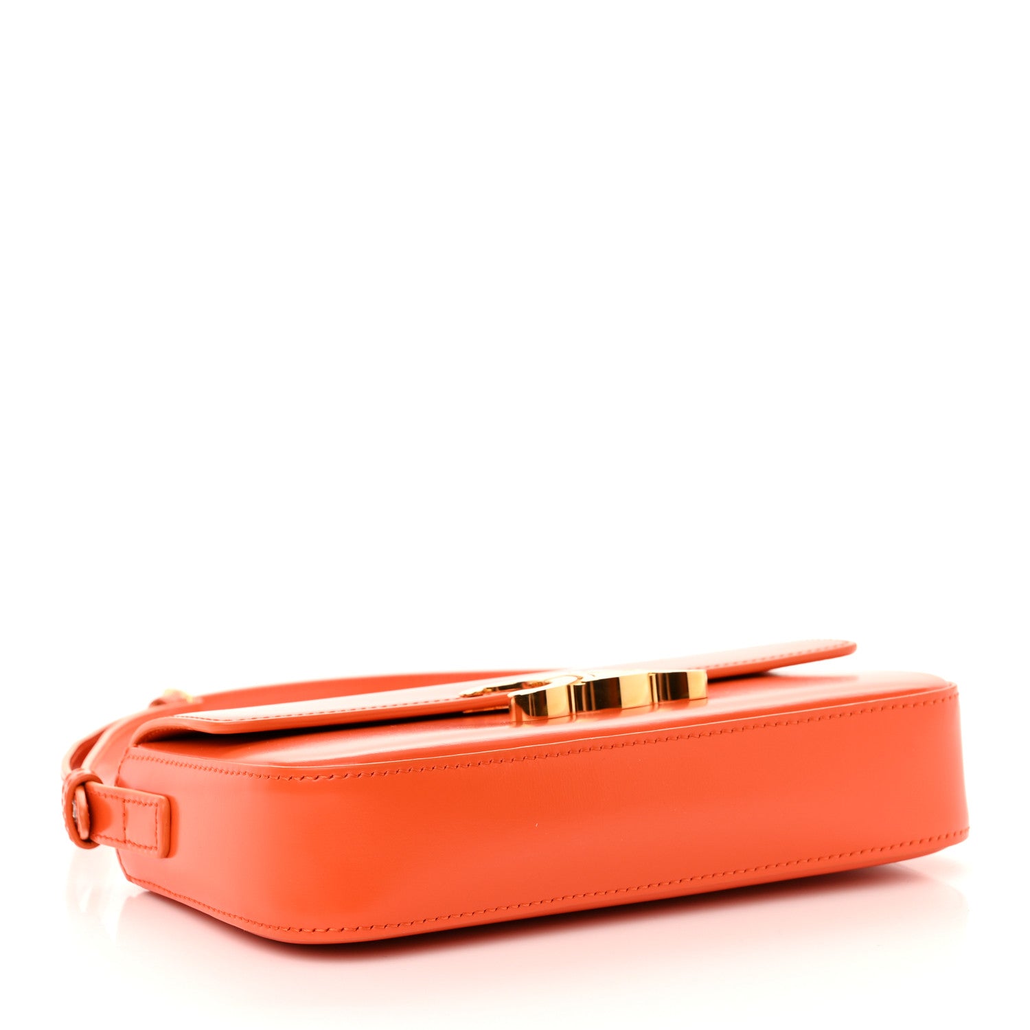 Celine Natural Calfskin Triomphe Shoulder Bag Orange 4 of 11