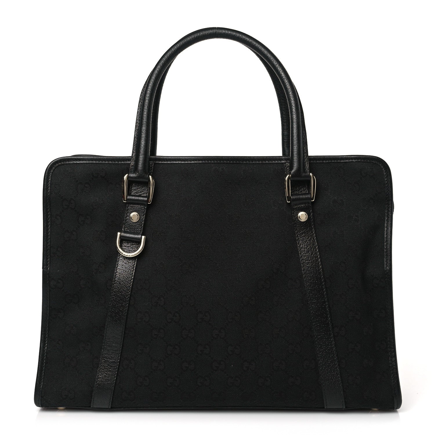 Gucci Monogram Tote Black 1 of 9