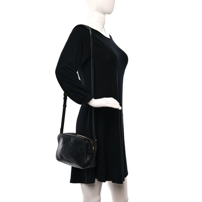 Prada Glace Calf Logo Crossbody Black 2 of 12