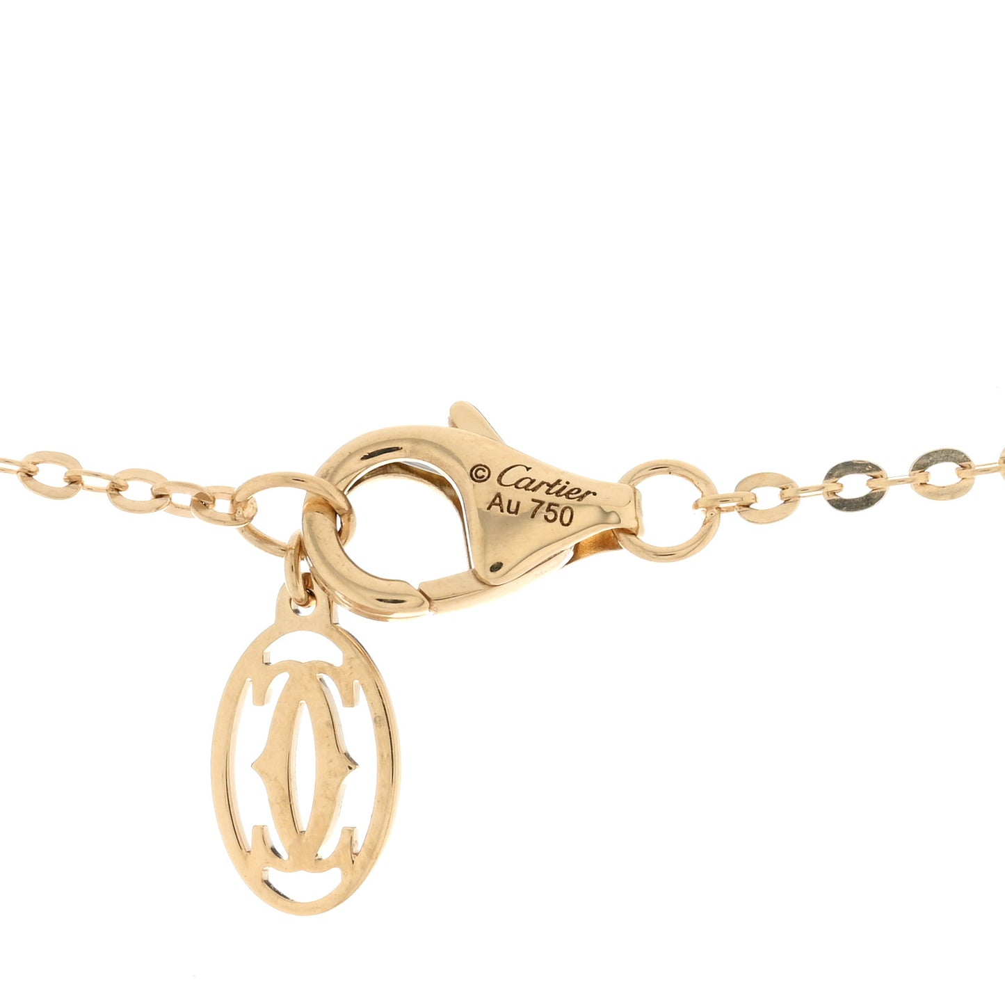 18K Pink Yellow White Gold Medium Trinity Pendant Necklace