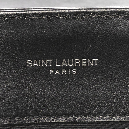 Saint Laurent Calfskin Y Quilted Monogram Medium Loulou Chain Satchel Black 6 of 10