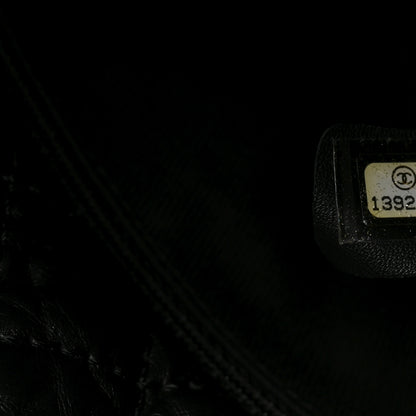 Chanel Aged Calfskin Fantasy Fur Karl's Cabas Tote Black 7 of 10