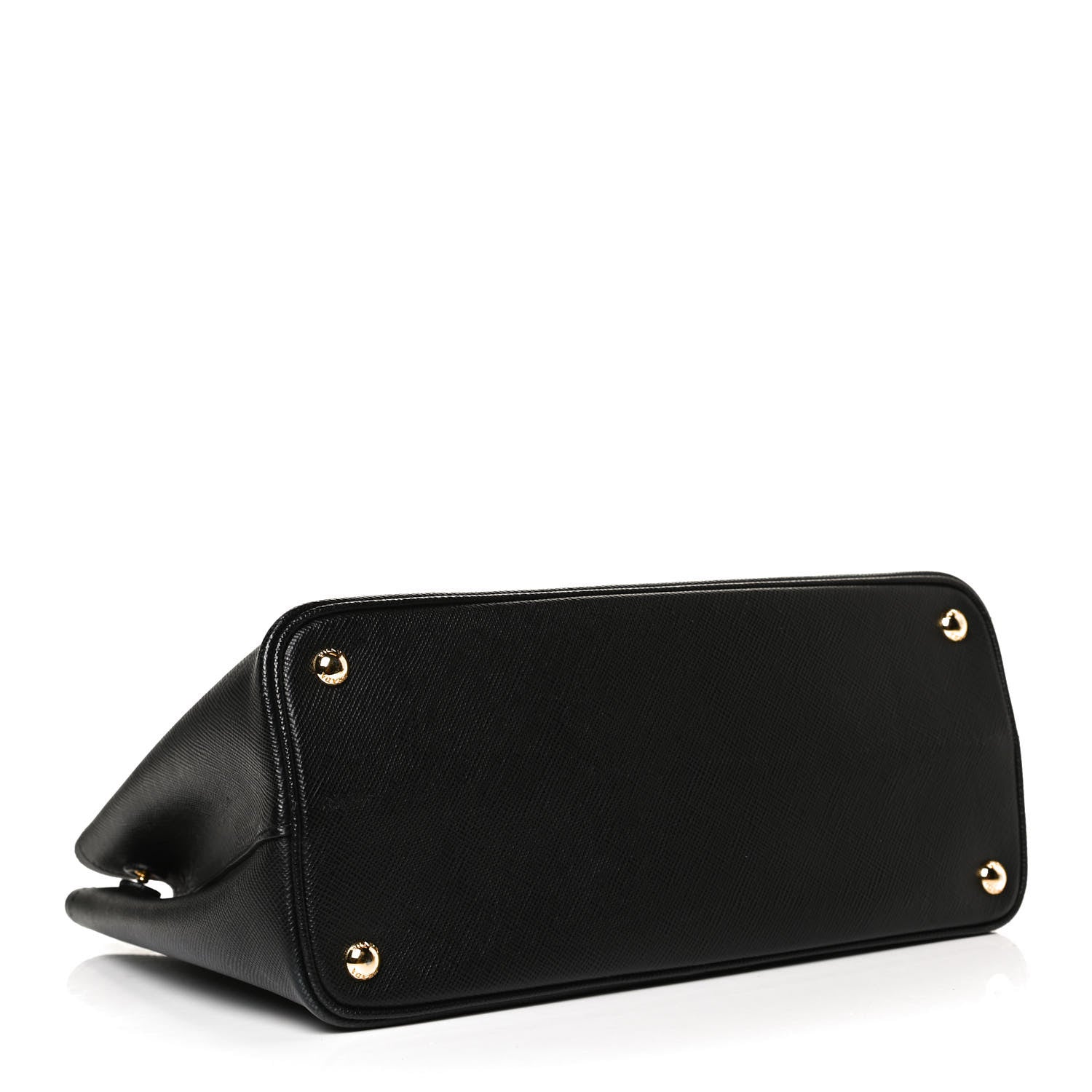 Prada Saffiano Cuir Medium Double Bag Black Fuoco 4 of 12