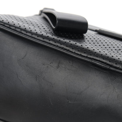 Bottega Veneta Perforated Calfskin Leggero Intrecciato Belt Bag Black 10 of 13