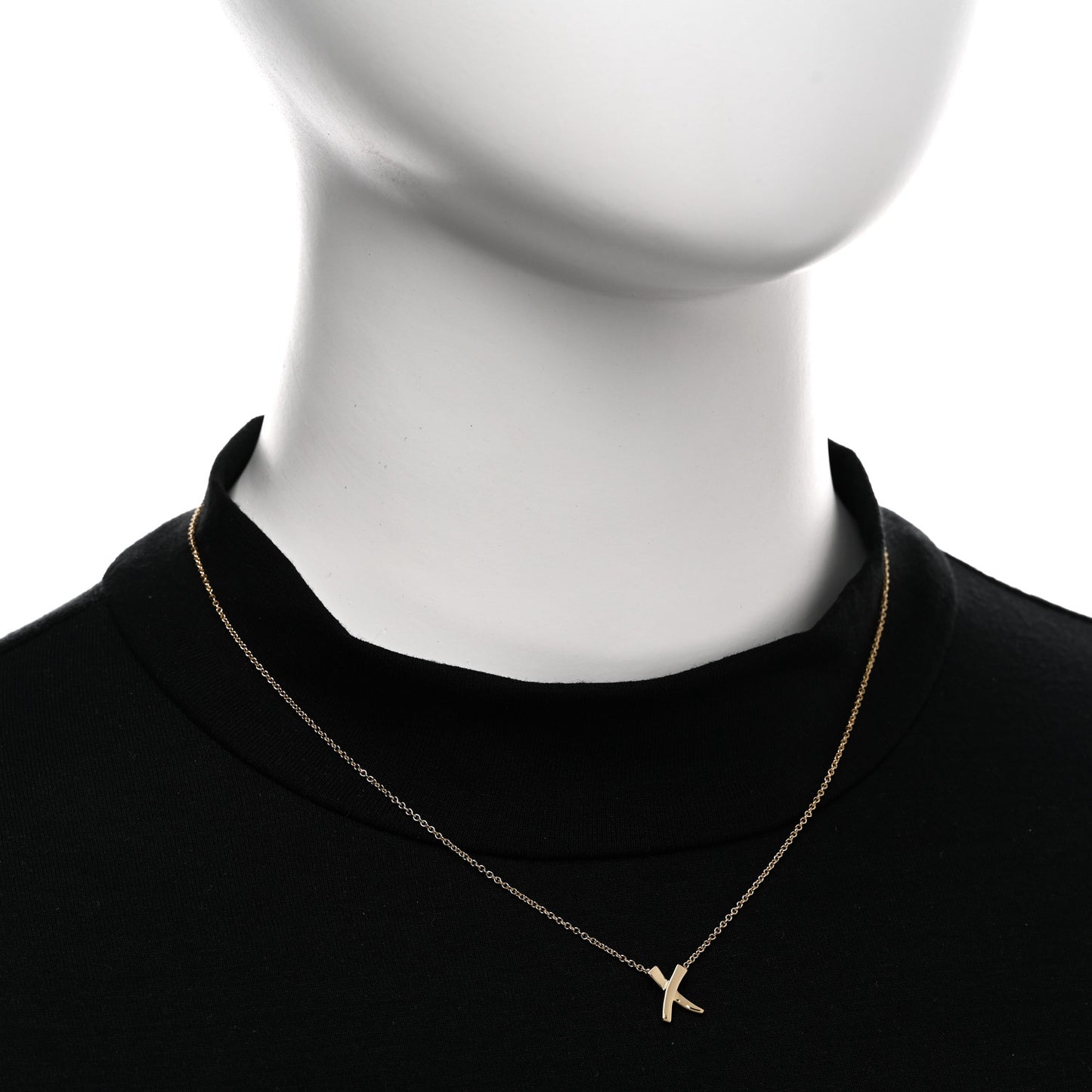 18K Yellow Gold Mini Paloma Picasso Graffiti X Pendant Necklace
