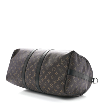 Louis Vuitton Monogram Macassar Keepall Bandouliere 45 9 of 11