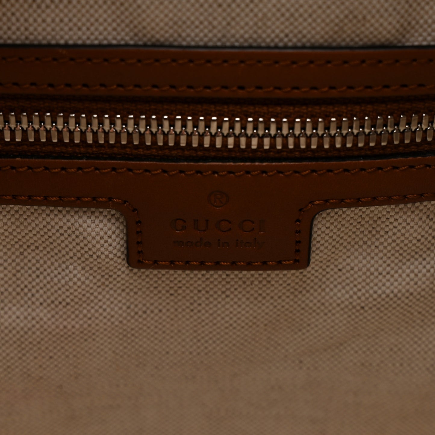 Calfskin GG Tennis Embossed Large Duffle Bag Brown
