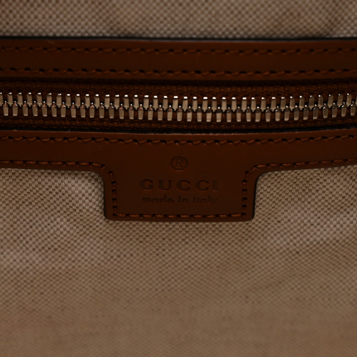 Gucci Calfskin GG Tennis Embossed Large Duffle Bag Brown 5 of 12