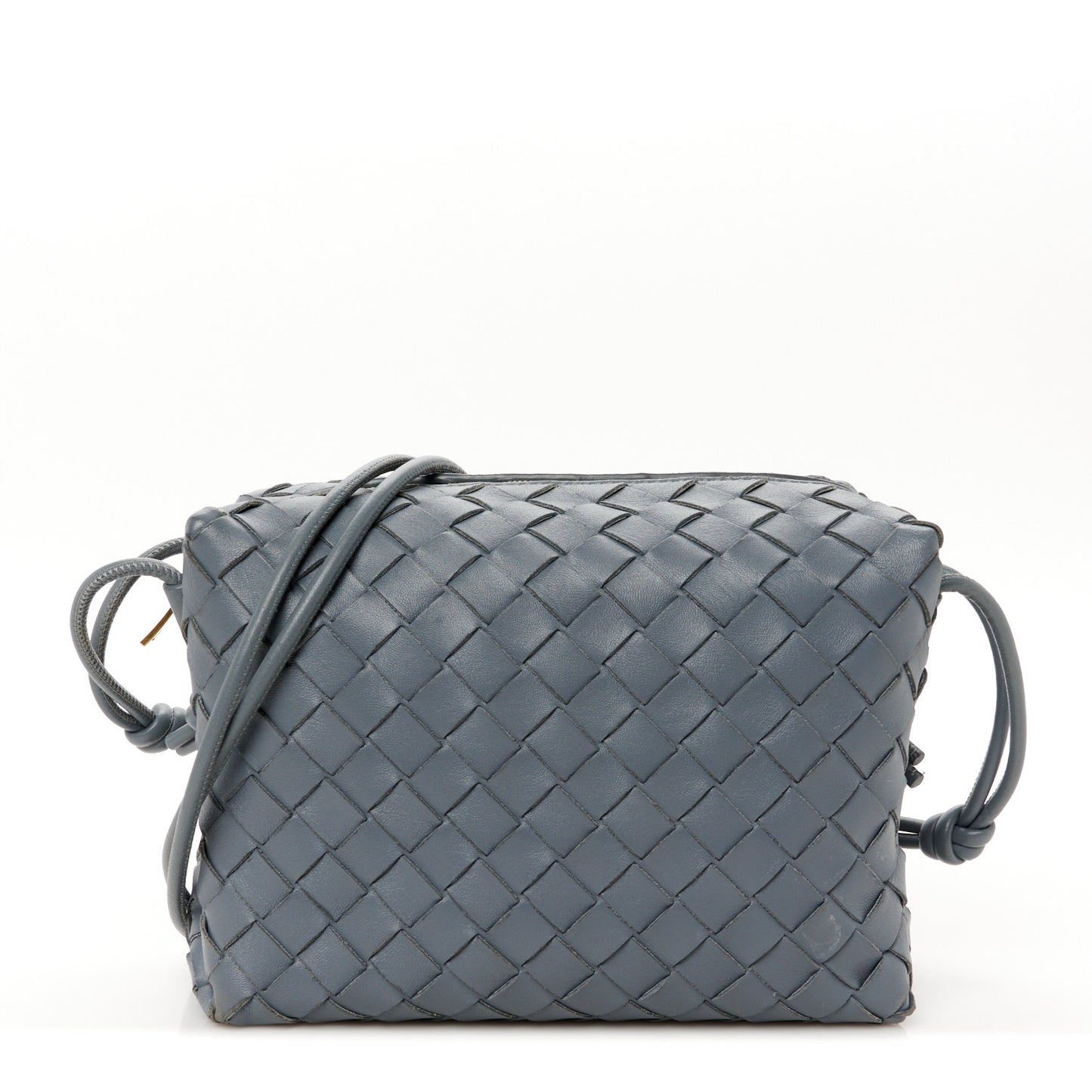 Nappa Intrecciato Small Loop Camera Bag Thunder