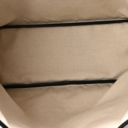 Moynat Grained Calfskin Canvas 1920 Oh! Tote Ruban GM Carbon Bronze 6 of 10