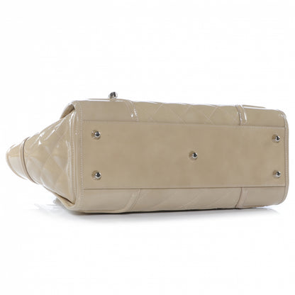 Burberry Patent Quilted Large Manor Beige 5 of 10