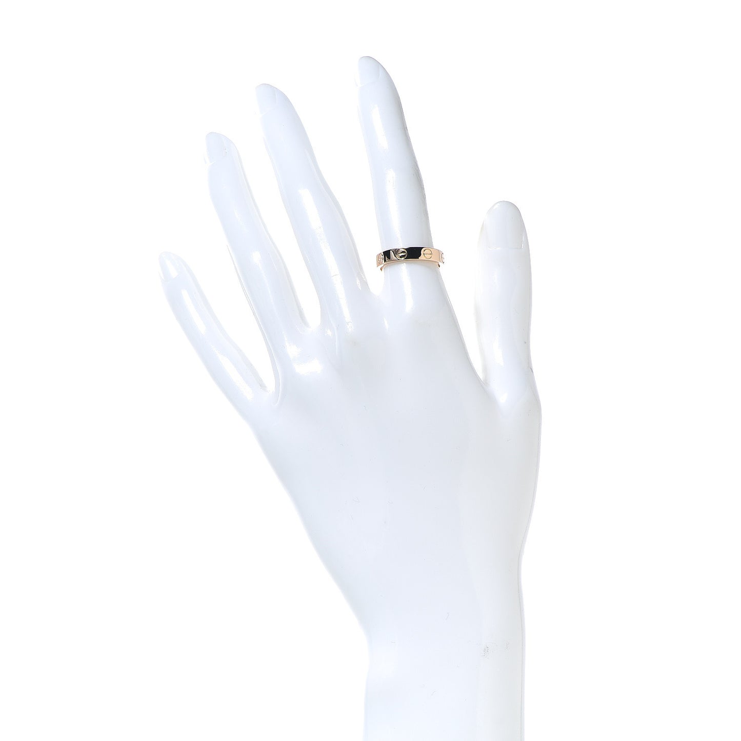 18K Pink Gold 3.5mm LOVE Wedding Band Ring 50 5.25