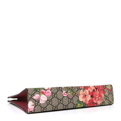 Gucci GG Supreme Monogram Blooms Large Cosmetic Case Beige Multicolor Dry Rose 4 of 9
