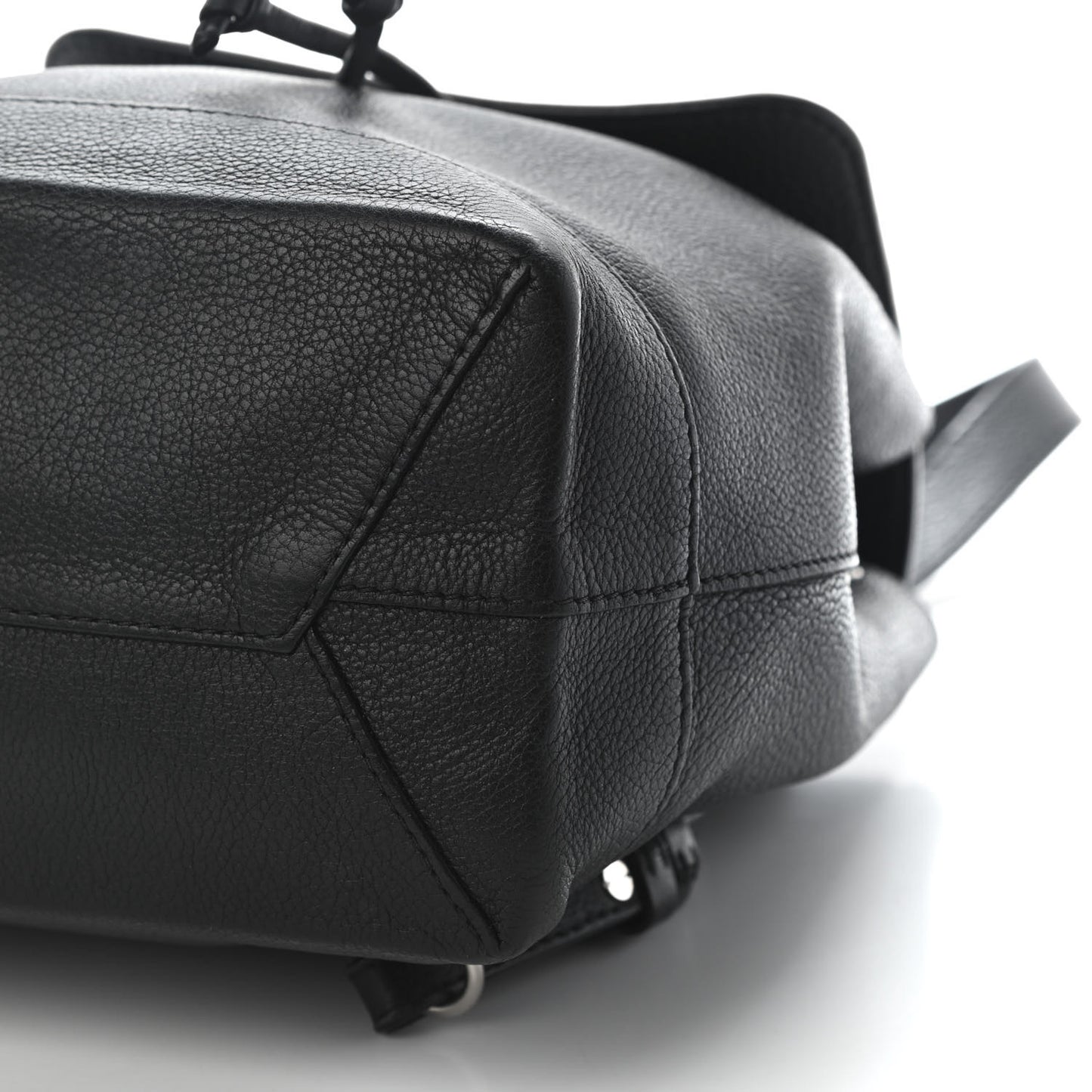 Calfskin Lockme Backpack Black