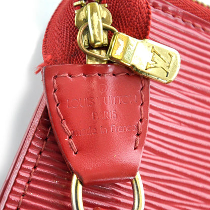 Louis Vuitton Epi Pochette Pouch Red Cosmetics 8 of 10