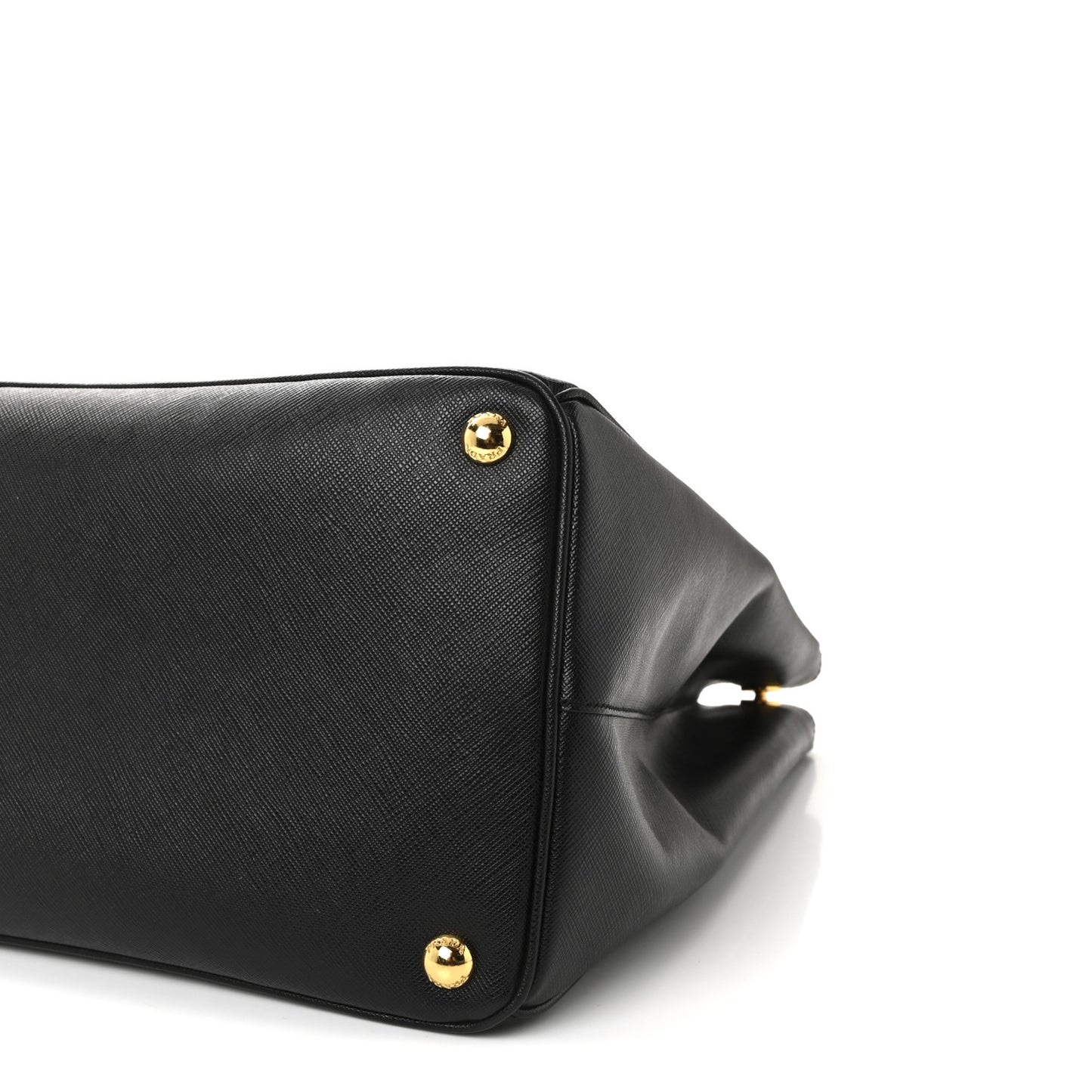 Saffiano Lux Extra Large Galleria Double Zip Tote Black