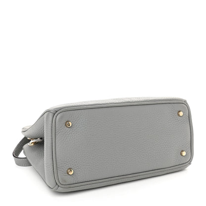 Christian Dior Calfskin Mini Diorissimo Tote Gris 4 of 11