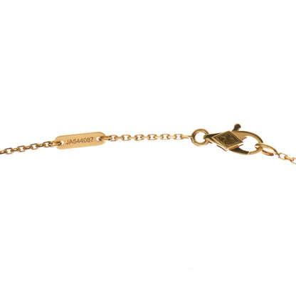 Van Cleef & Arpels 18K Yellow Gold Mother of Pearl Sweet Alhambra Pendant Necklace 5 of 5