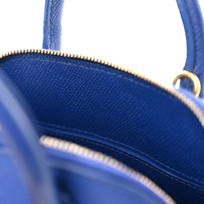 Balenciaga Signature Grained Calfskin Logo XXS Ville Top Handle Bag Bleu Roi White 11 of 19