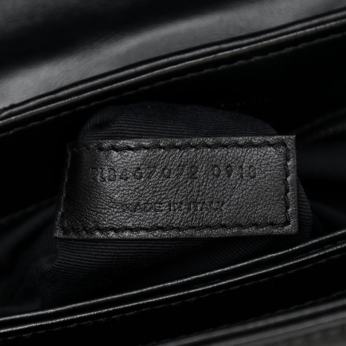 Calfskin Y Quilted Monogram Toy Loulou Crossbody Bag Black