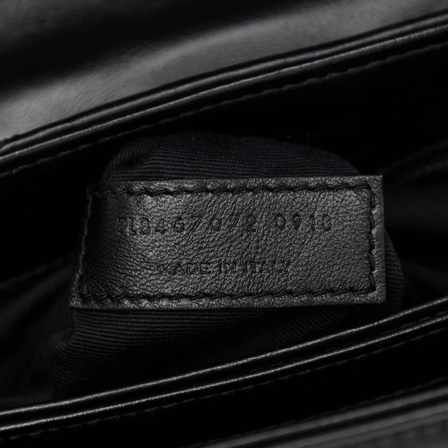 Saint Laurent Calfskin Y Quilted Monogram Toy Loulou Crossbody Bag Black 7 of 8