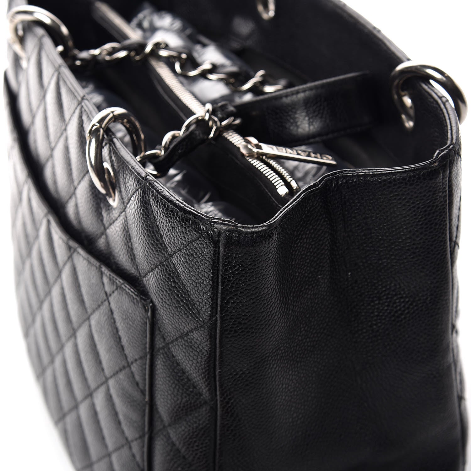 Chanel Caviar Quilted Grand Shopping Tote GST Black 20 of 24