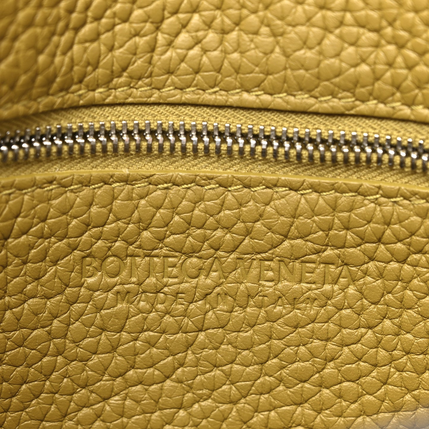Grained Calfskin Intreccio Small Diago Crossbody Bag Fudge Limonite