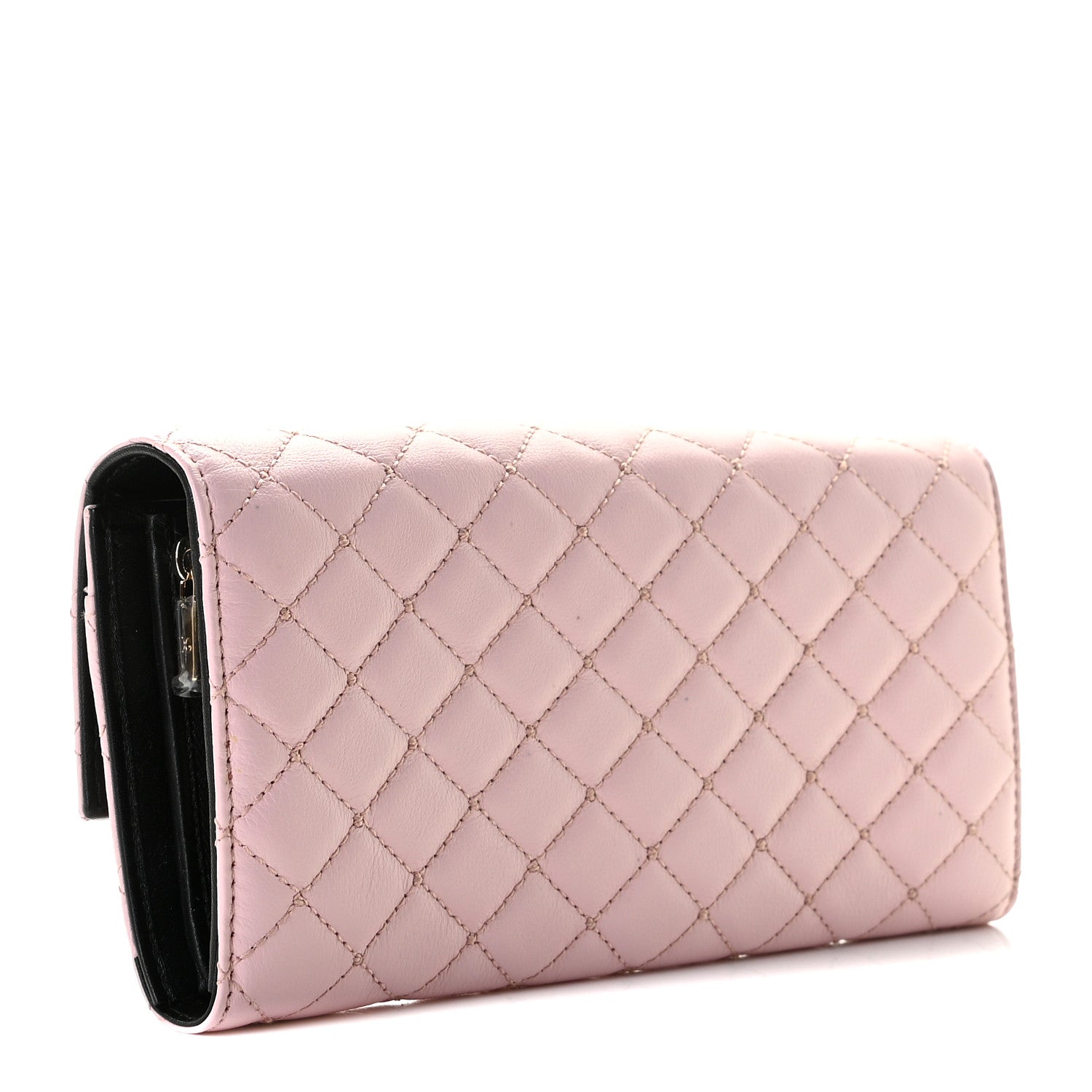 Dolce & Gabbana Vitello Quilted Continental Wallet Rosa 3 of 7